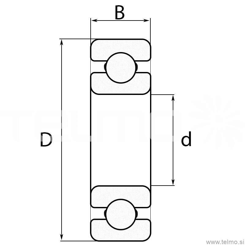 Bearing draw - dimensions Bearing draw - dimensions