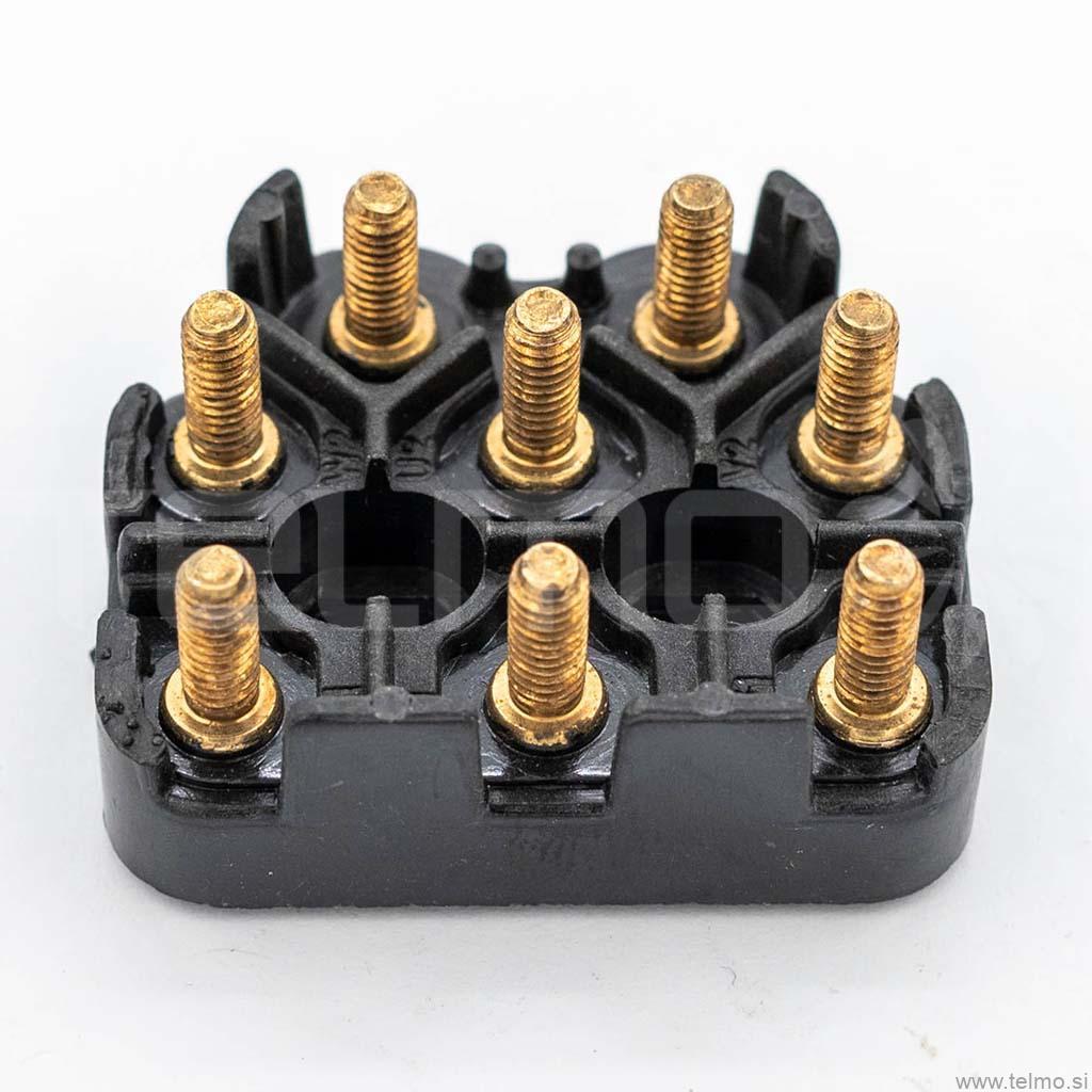 Motor terminal block M4 - 8 pole + connection material - Telmo shop